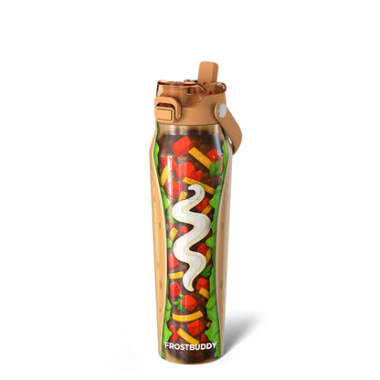 Frost Buddy 24oz Insulated Water Bottle - Straw & Chug Lid - Leak-Proof | Sip-or-chug dual lid | Ice-cold for 24+ hours | Cup-holder friendly