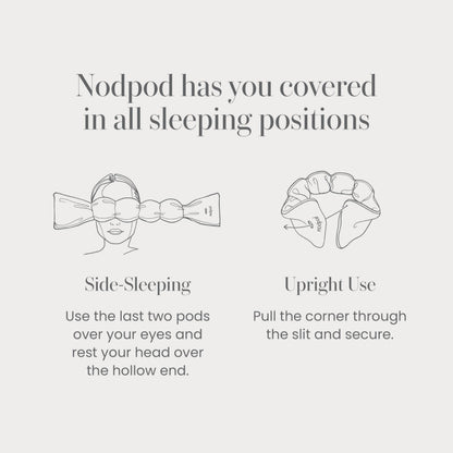 Nodpod Gentle Pressure Sleep Mask | Patented Light Blocking Design for Sleeping, Traveling & Relaxation - Sage