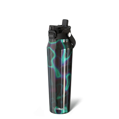 Frost Buddy 24oz Insulated Water Bottle - Straw & Chug Lid - Leak-Proof | Sip-or-chug dual lid | Ice-cold for 24+ hours | Cup-holder friendly