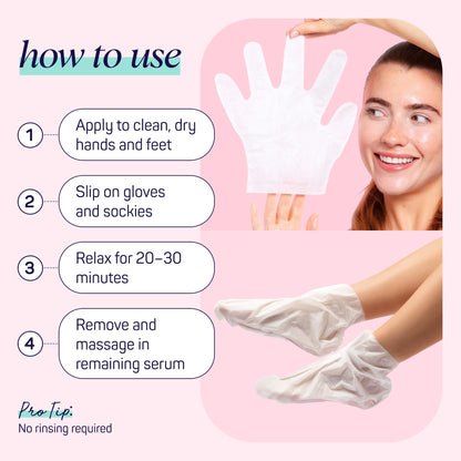 SpaLife Moisturizing Foot Sockies | Foot Mask for Dry Cracked Feet | Tea Tree Oil Softening Booties | Callus Remover Alternative | Self Care Gifts for Women | 8 Pack