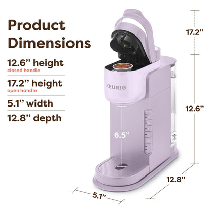 Keurig K-Express Single Serve K-Cup Pod Coffee Maker, 3 Brew Sizes, Strong Button Feature, 42oz Removable Reservoir, Island Berry