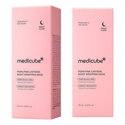 medicube Wrapping Mask PDRN Caffeine - Overnight Peel Off Facial Mask