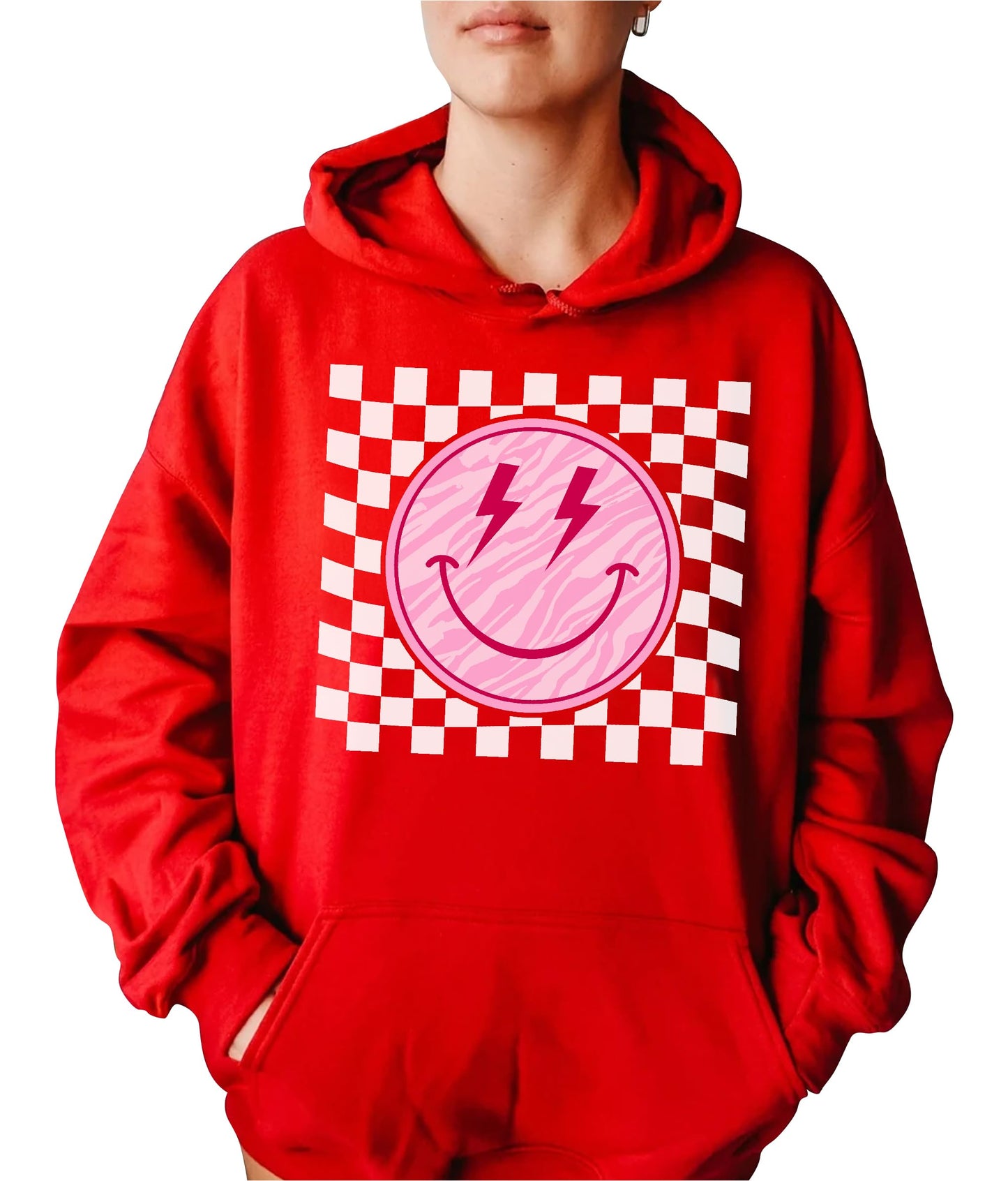 TEEAMORE Smiley Face Sweatshirt