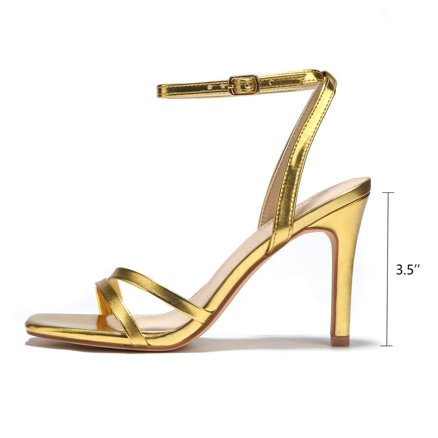 LULLASONG Strappy Ankle Strap High Heels