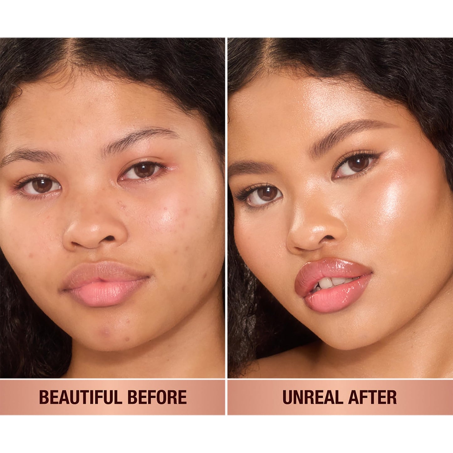 Charlotte Tilbury Unreal Skin Tint & Sheer Glow Hydrating Foundation Stick - Cream Foundation Makeup with Sheer-to-Light Coverage & a Buildable Formula - Blurring, Smoothing & Nourishing