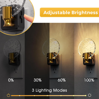 L LOHAS LED Night Light, Modern Night Lights Plug into Wall | 2 Pack