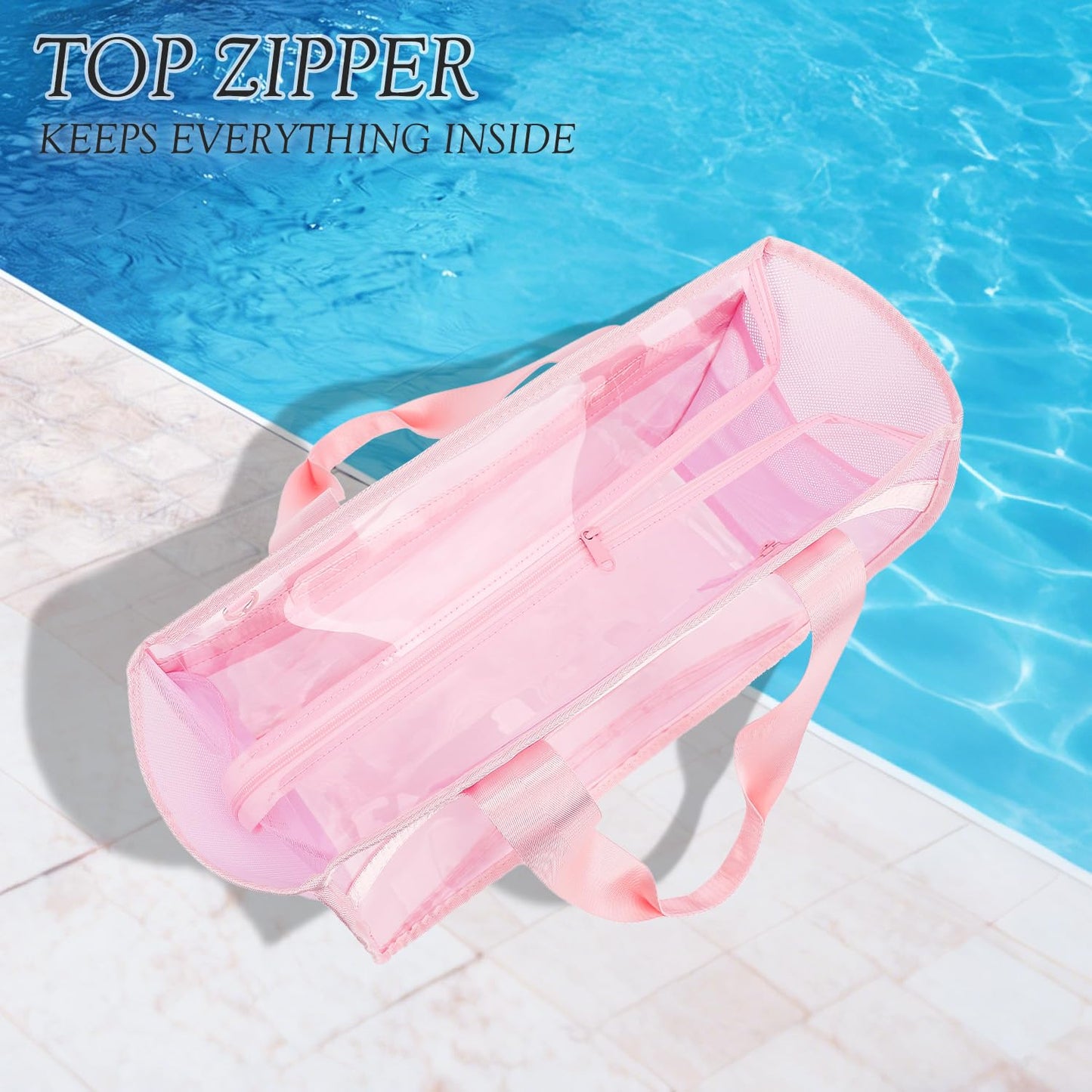 Fammart Iridescent Clear Beach Bags (Waterproof)