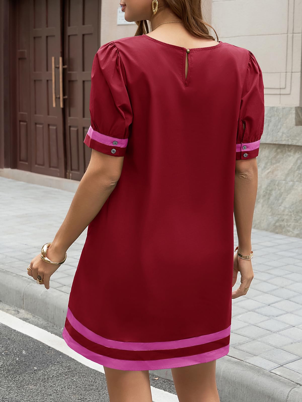 Wenrine Womens Summer Mini Dress