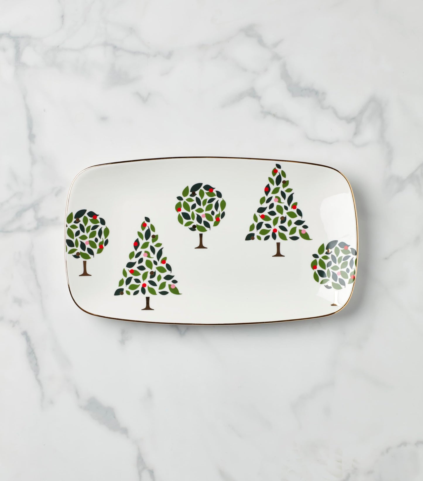kate spade new york Evergreen Large Lit Tree Figurine, Christmas & Holiday Decor
