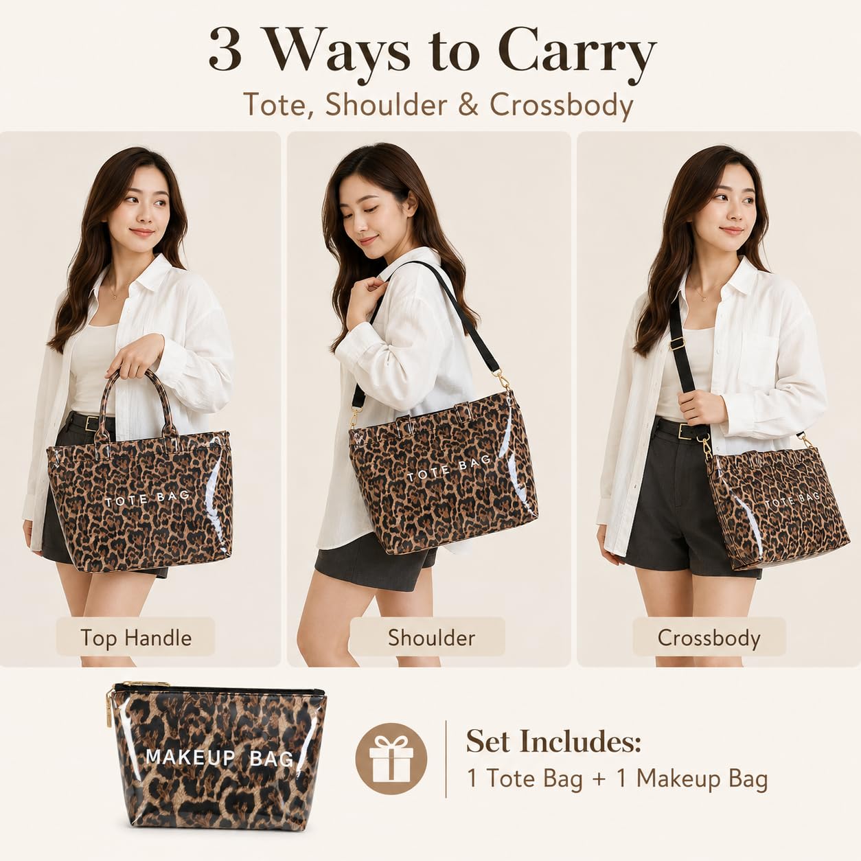 GISMTR Large PVC Tote Bag