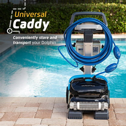 Dolphin Nautilus CC Automatic Robotic Pool Vacuum Cleaner, Wall Climbing Scrubber Brush, Top Load Filter Access, Ideal for Above/In-Ground Pools up to 33 FT in Length