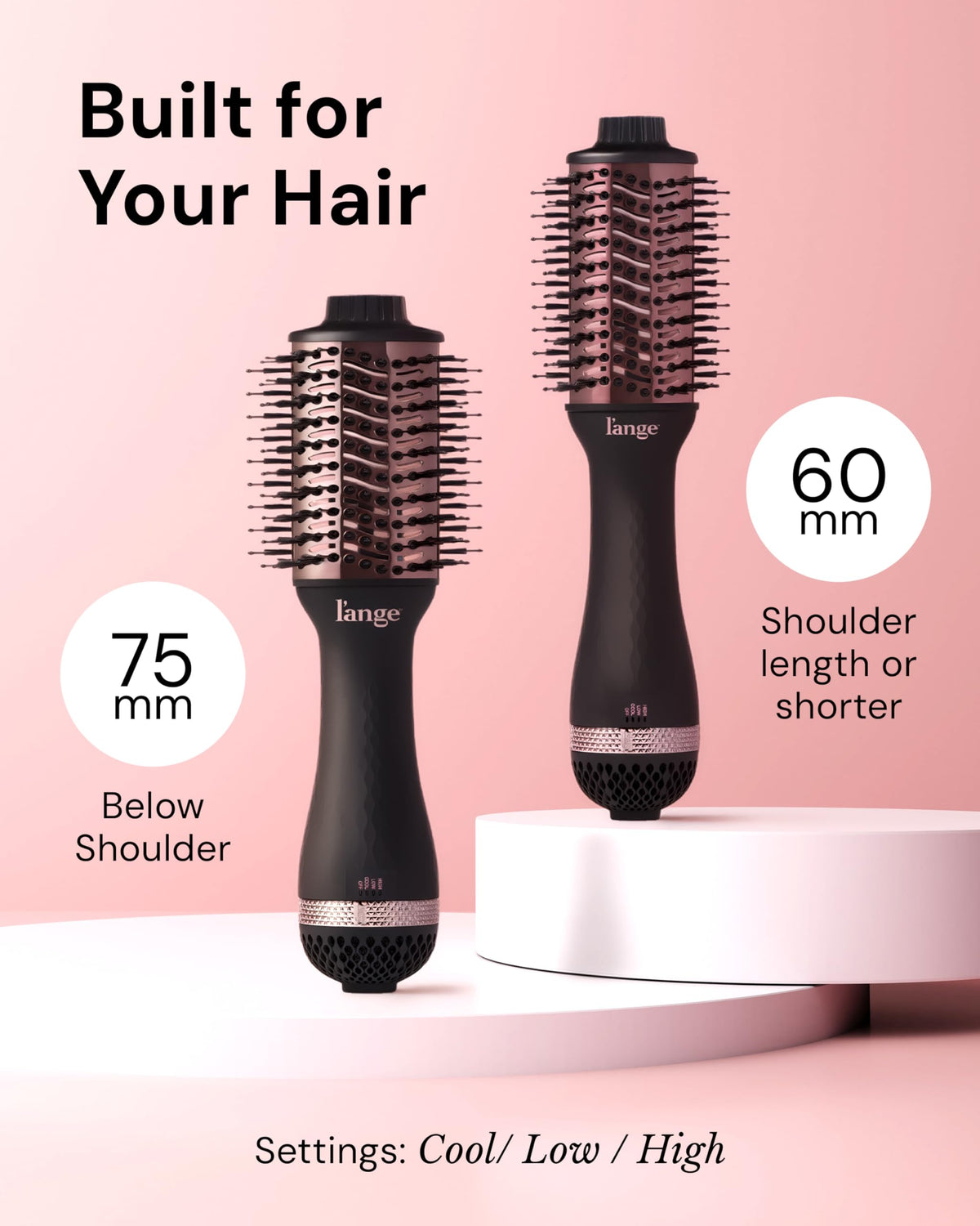 L'ANGE HAIR Le Volume 2-in-1 Titanium Blow Dryer Brush