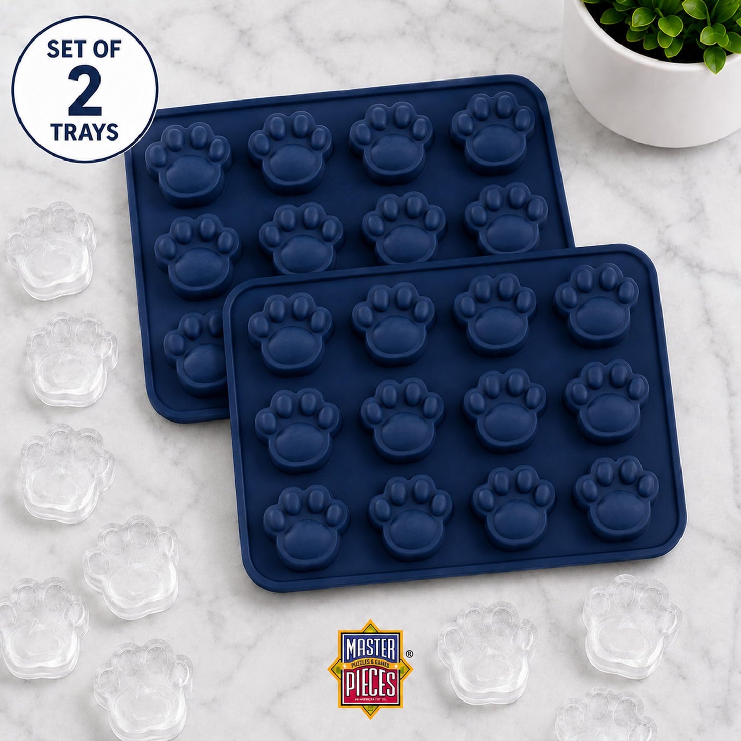 Masterpieces Fanpans Ncaa Alabama Crimson Tide Silicone Ice Cube Tray Set - Fun Alabama Merchandise, Dishwasher Safe