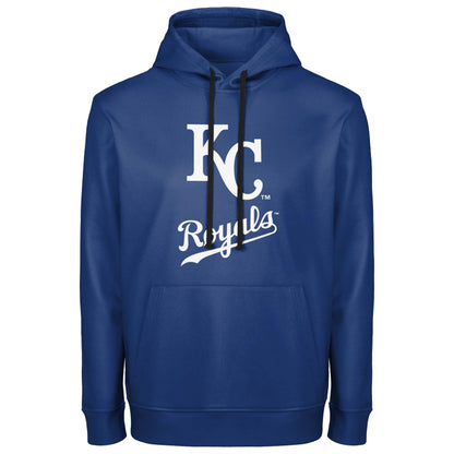 FOCO MLB Men's Official Cooperstown Primary Logo Wordmark Polyester Pullover Hoodie Sweatshirt