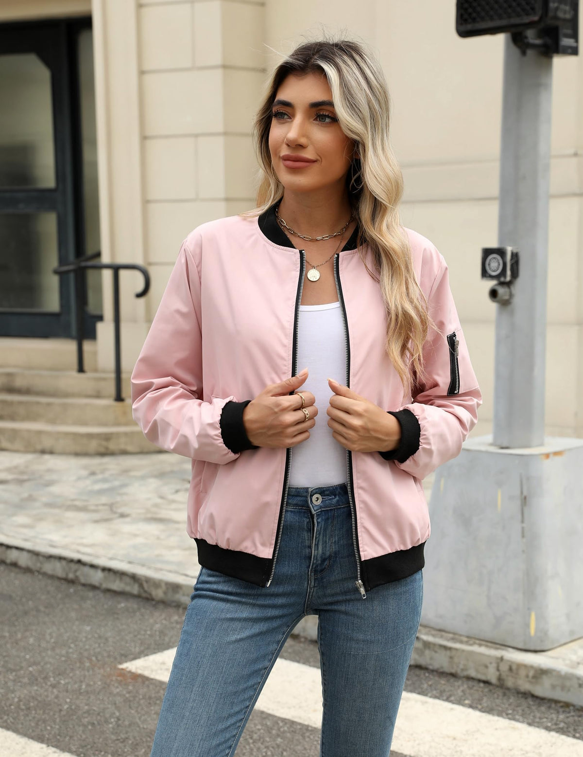 Zeagoo Women Bomber Jacket
