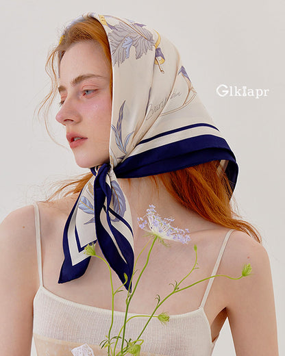 Satin Bandana Headscarf for Women Silky Hair Scarves for Fashion Lightweight
