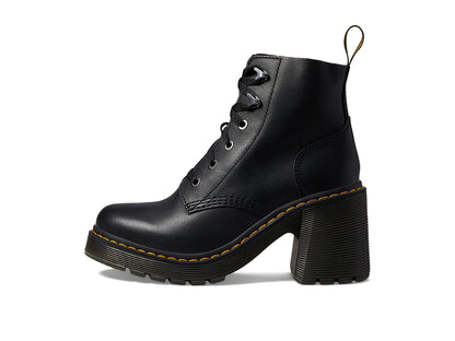 Dr. Martens Women's Jesy Leather Heeled Lace Up Boot