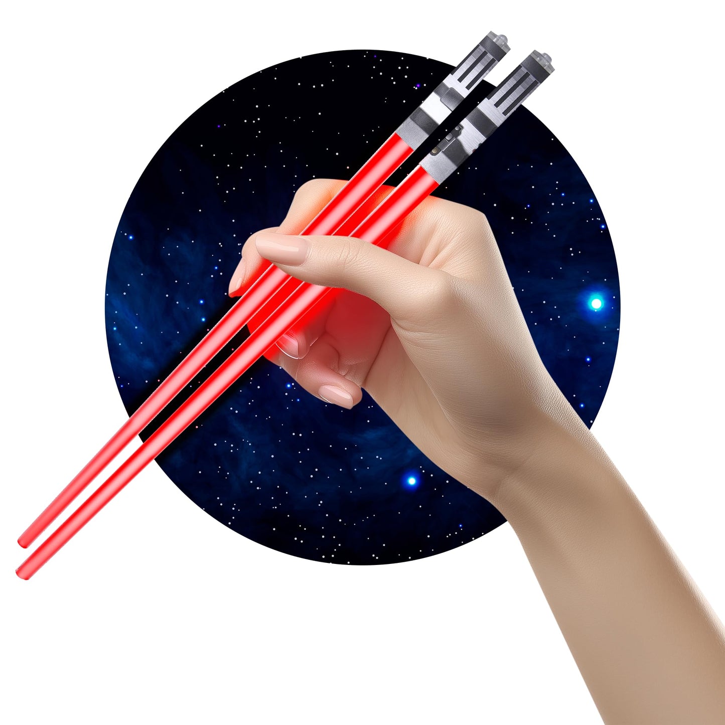 ChopSabers Lightsaber Led Light Up Chopsticks (1 Pair, Blue)