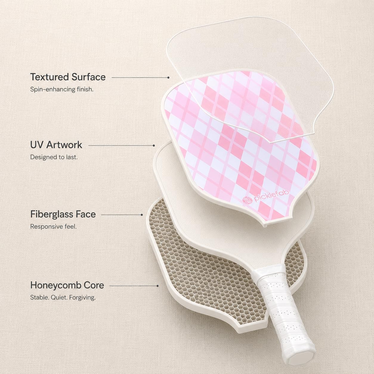 Cute Pickleball Paddles for Women | Girly & Aesthetic Designs