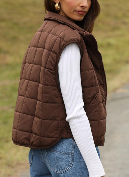 Zeagoo Womens Puffer Vest Ladies Sleeveless Zip Up Outerwear
