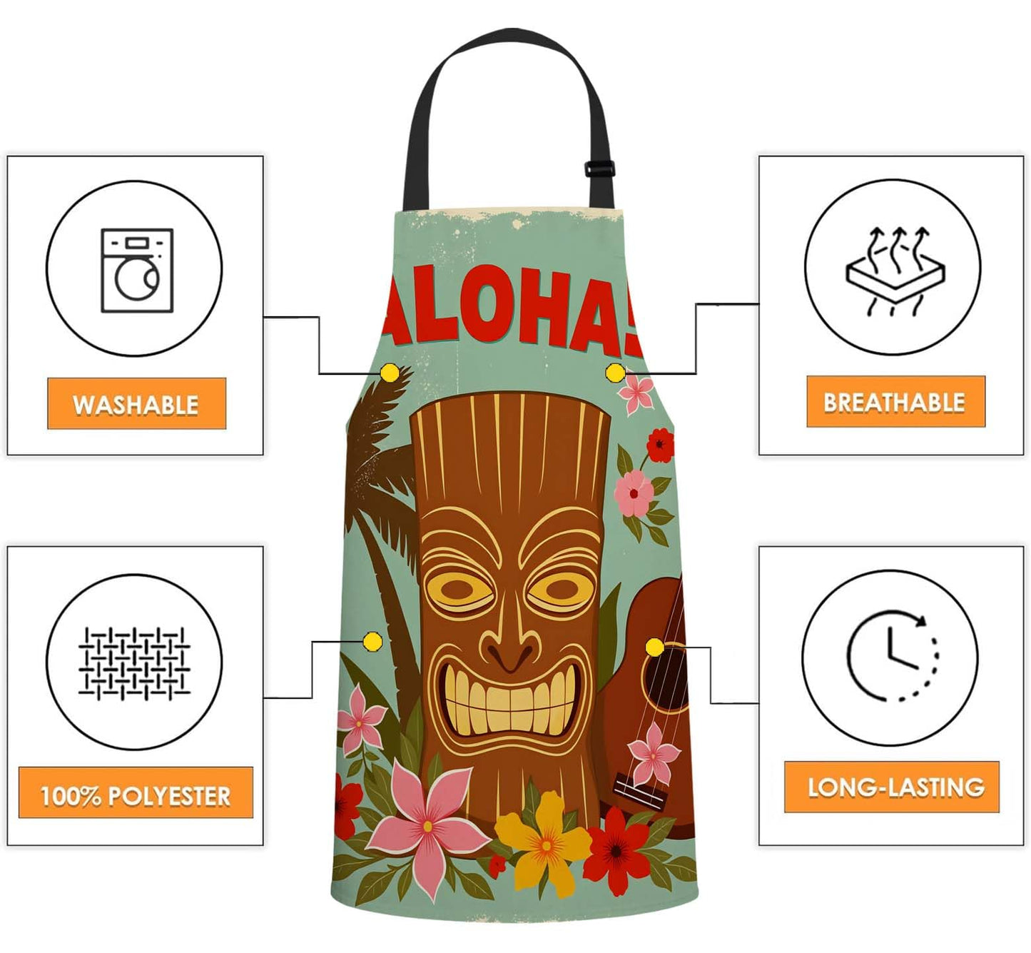 Wondertify Doodle Frames in French Style Apron