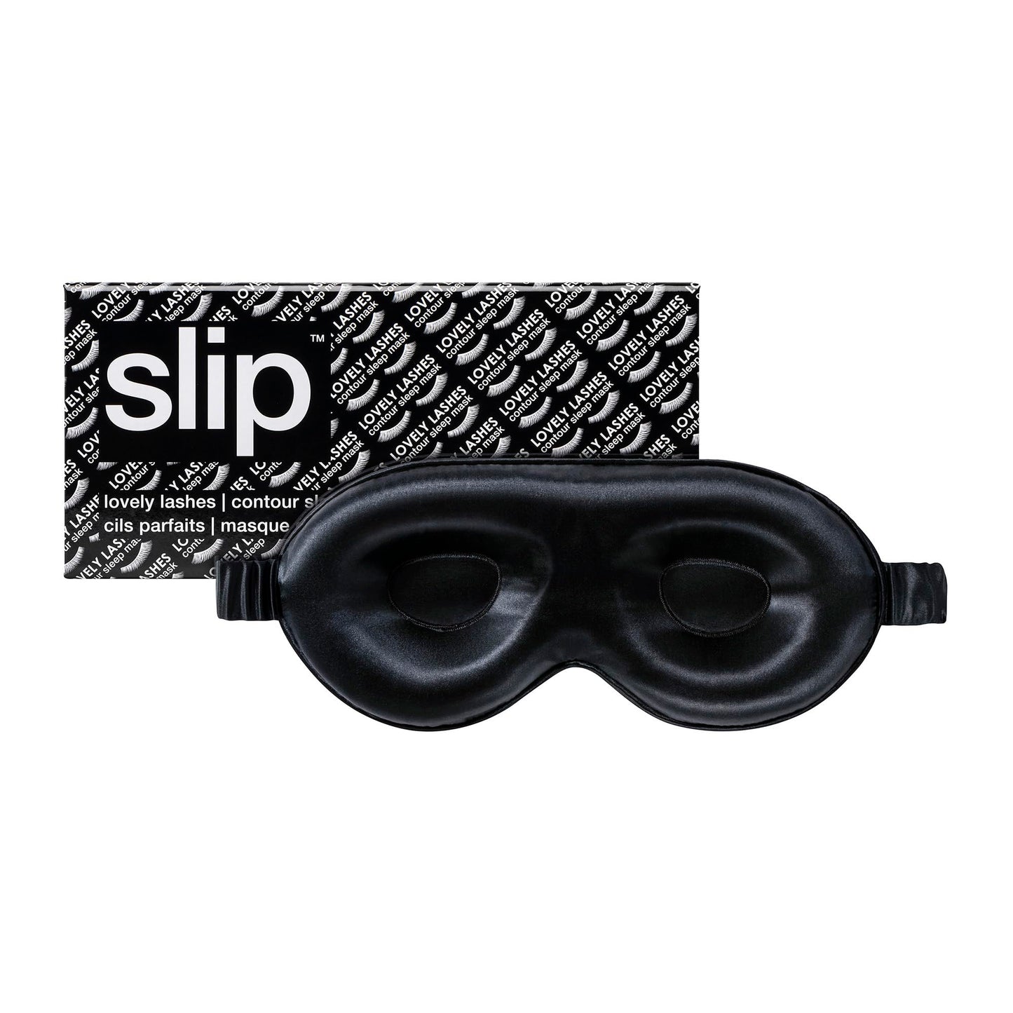 slip Pure Silk Contour Sleep Mask: Protect Your Delicate Lashes with Our Innovative, Lash-Friendly Design. Experience Uninterrupted Beauty Sleep with Slipsilk™ Comfort, 1 Contour Mask, Scarlet