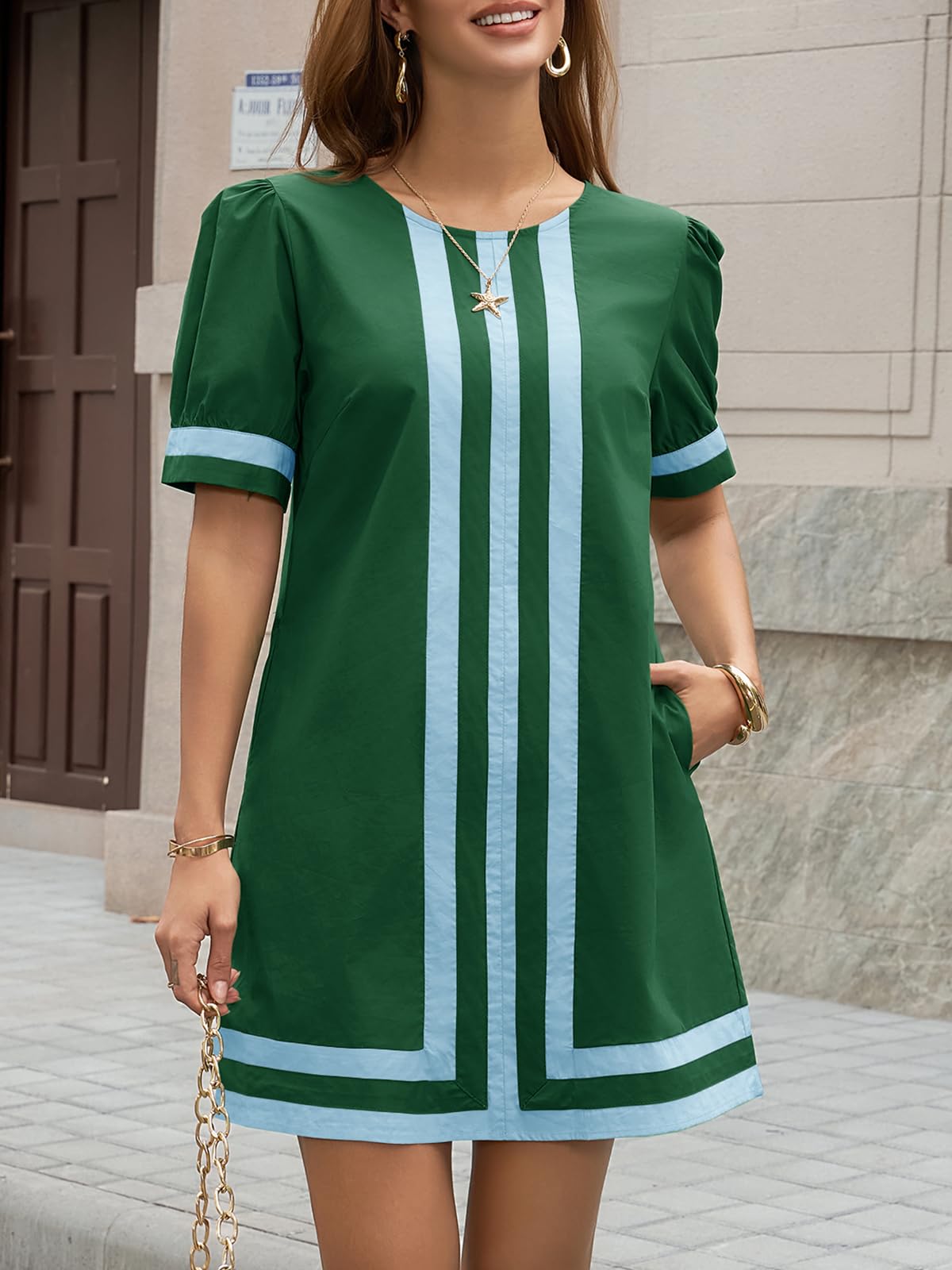 Wenrine Womens Summer Mini Dress