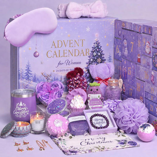 Advent Calendar 2026 for Women, 24 Days of Christmas Countdown Spa Gifts