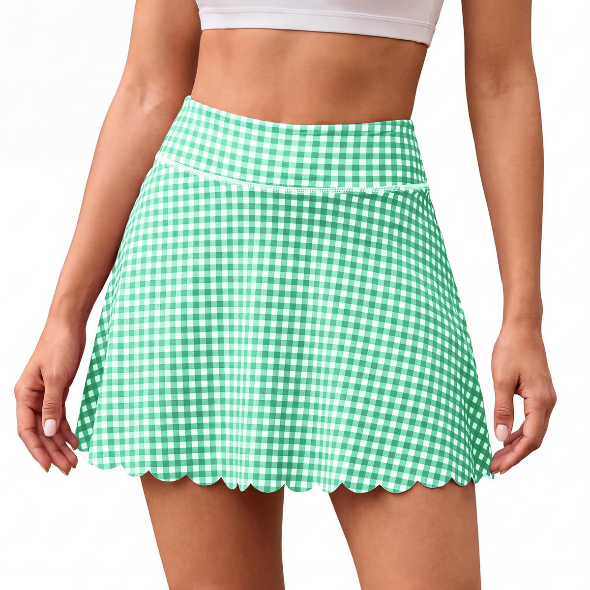 Aoysky Womens Plaid Skirt