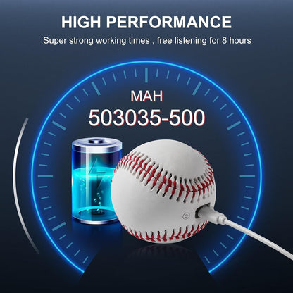 Glow Baseball Bluetooth Speaker，Portable Sports Gift for Fans, Waterproof Outdoor Speaker with Party Lights.