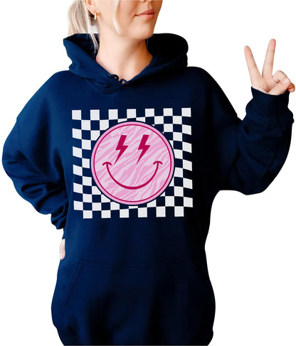 TEEAMORE Smiley Face Sweatshirt