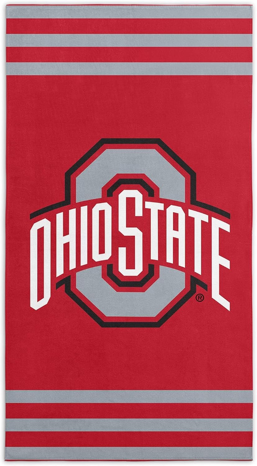 Northwest NCAA Alabama Crimson Tide Unisex-Adult Beach Towel, 30" x 60", Stripes