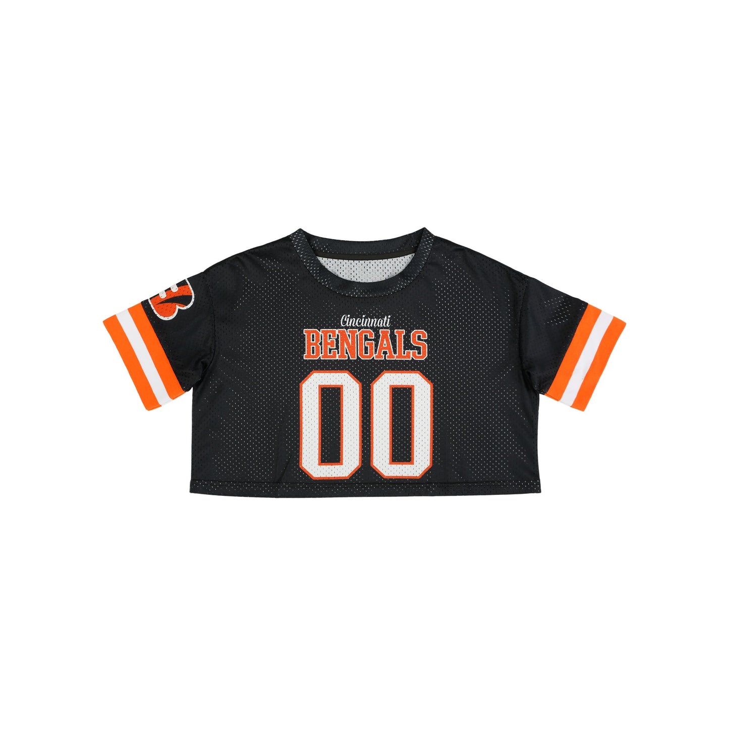 FOCO NFL Womens NFL Ladies Fashion Gameday Jersey Mesh Crop Top Shirt
