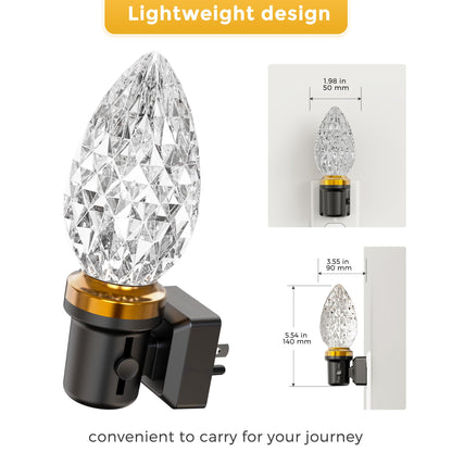 L LOHAS LED Night Light, Modern Night Lights Plug into Wall | 2 Pack