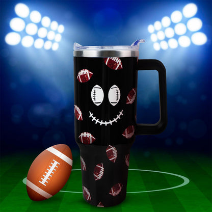 Baseball Mom 40 oz Tumbler with Handle and Straw Lid Leak Proof
