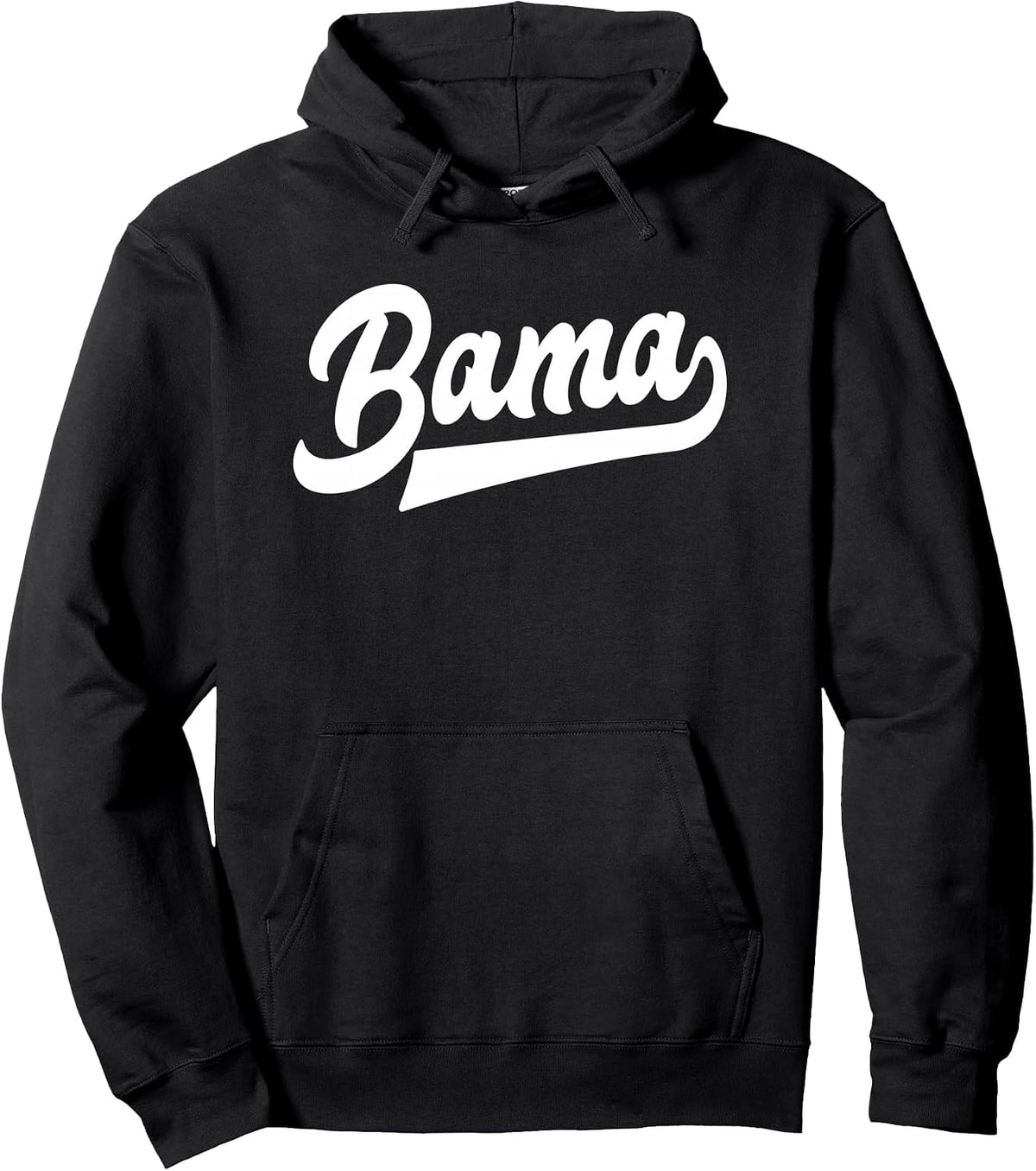 Bama Alabama White Script Design Southern Pullover Hoodie