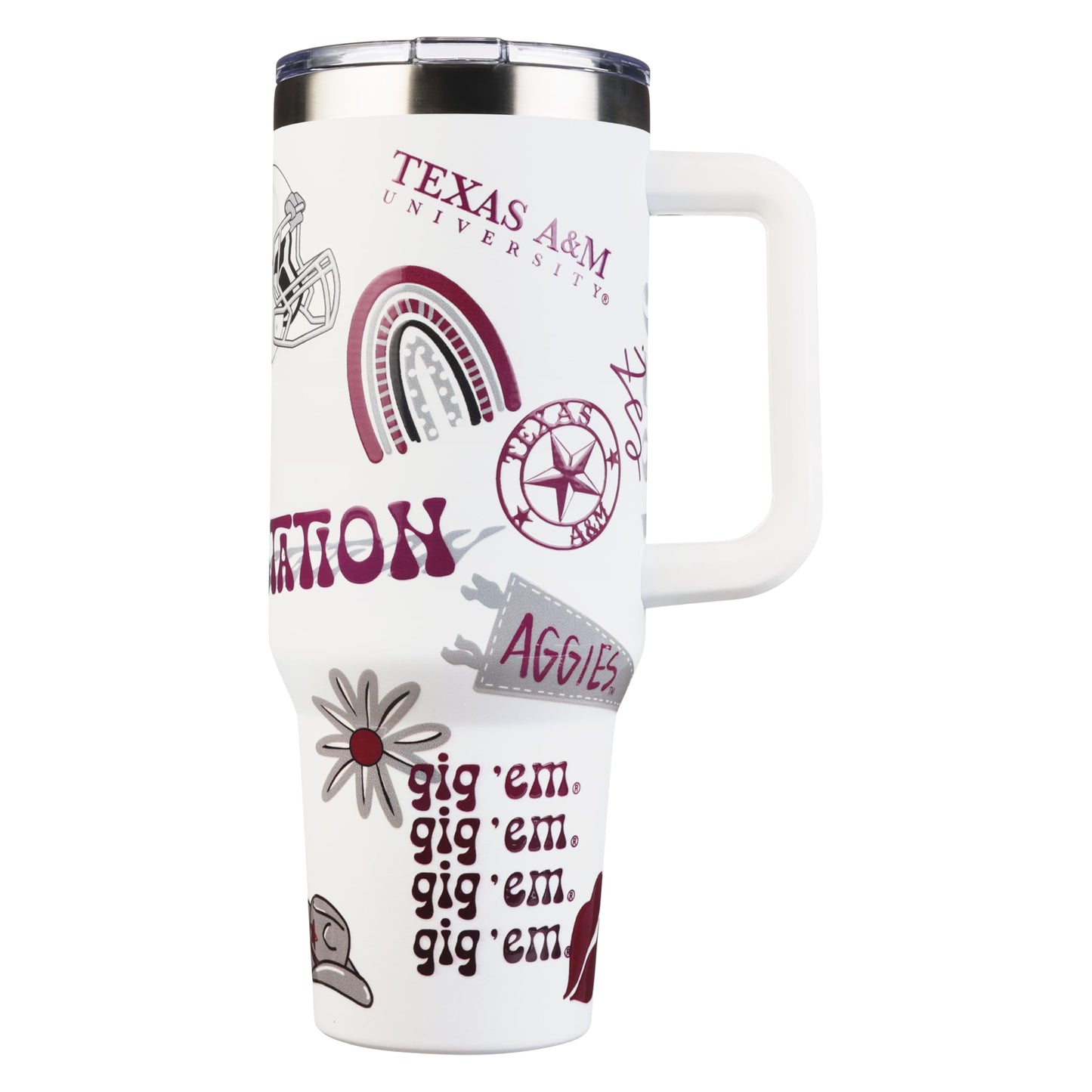 The Memory Company Officially Licensed NCAA - Texas A&M University 40oz Team Spirit Game Day Tumbler