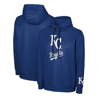 FOCO MLB Men's Official Cooperstown Primary Logo Wordmark Polyester Pullover Hoodie Sweatshirt