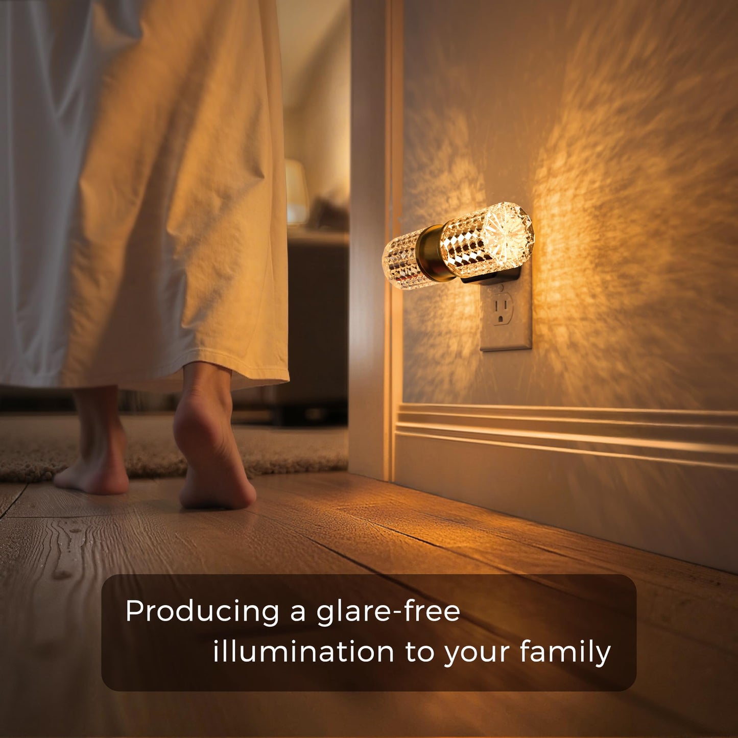 L LOHAS LED Night Light, Modern Night Lights Plug into Wall | 2 Pack