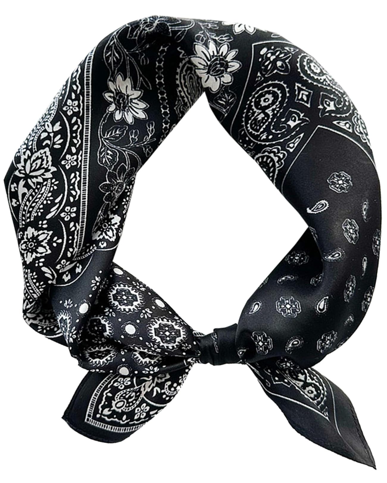 Satin Bandana Headscarf for Women Silky Hair Scarves for Fashion Lightweight