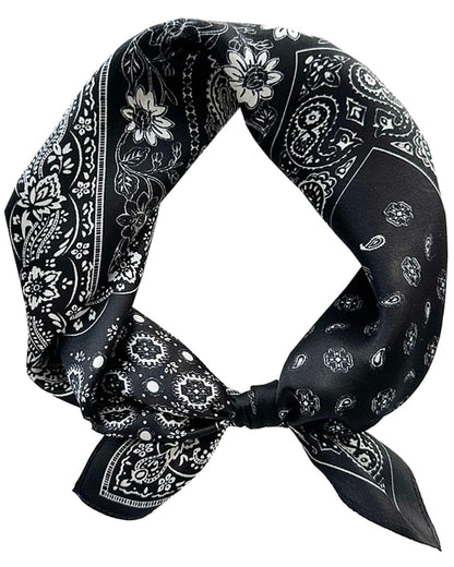 Satin Bandana Headscarf for Women Silky Hair Scarves for Fashion Lightweight
