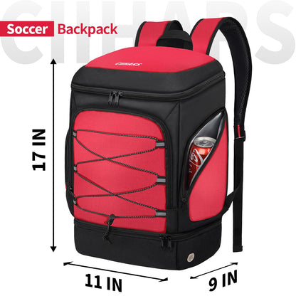 Soccer Backpack,Soccer Bag with Ball Holder and Shoe Compartment