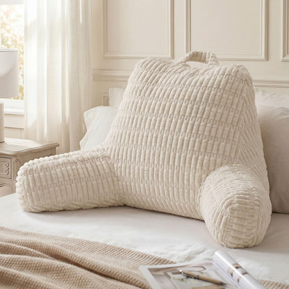 Blissful Diary Reading Pillow, Backrest Pillow with Shredded Memory Foam