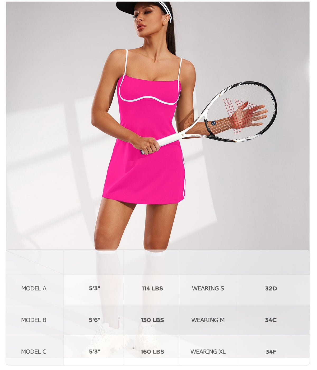 Womens Workout Tennis Dress