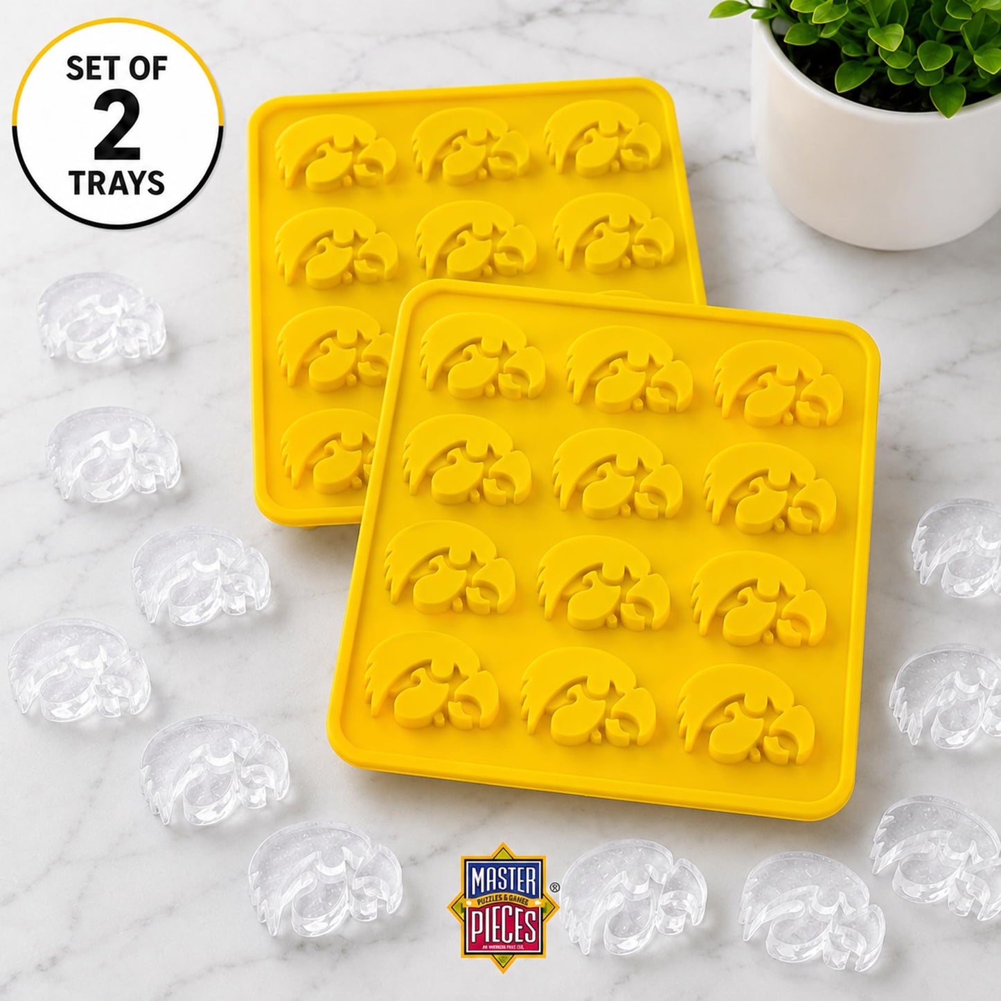 Masterpieces Fanpans Ncaa Alabama Crimson Tide Silicone Ice Cube Tray Set - Fun Alabama Merchandise, Dishwasher Safe