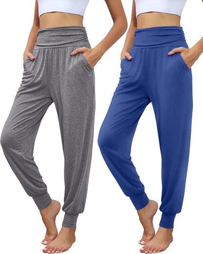 Locoowai 2 Pack Women's Yoga Sweatpants with Pockets