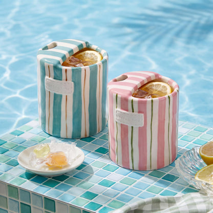 2 Pack Ceramic Mug with Sip Hole,