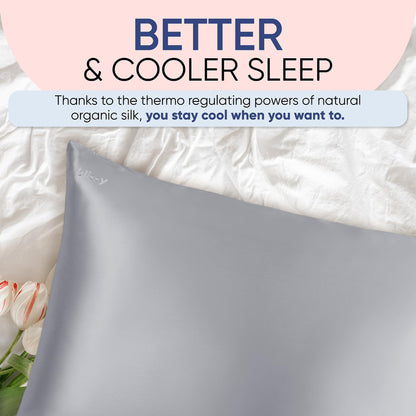 Blissy Silk Pillowcase - 100% Pure Mulberry Silk