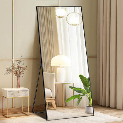 DUMOS 59"x16" Arched Full Length Mirror with Stand