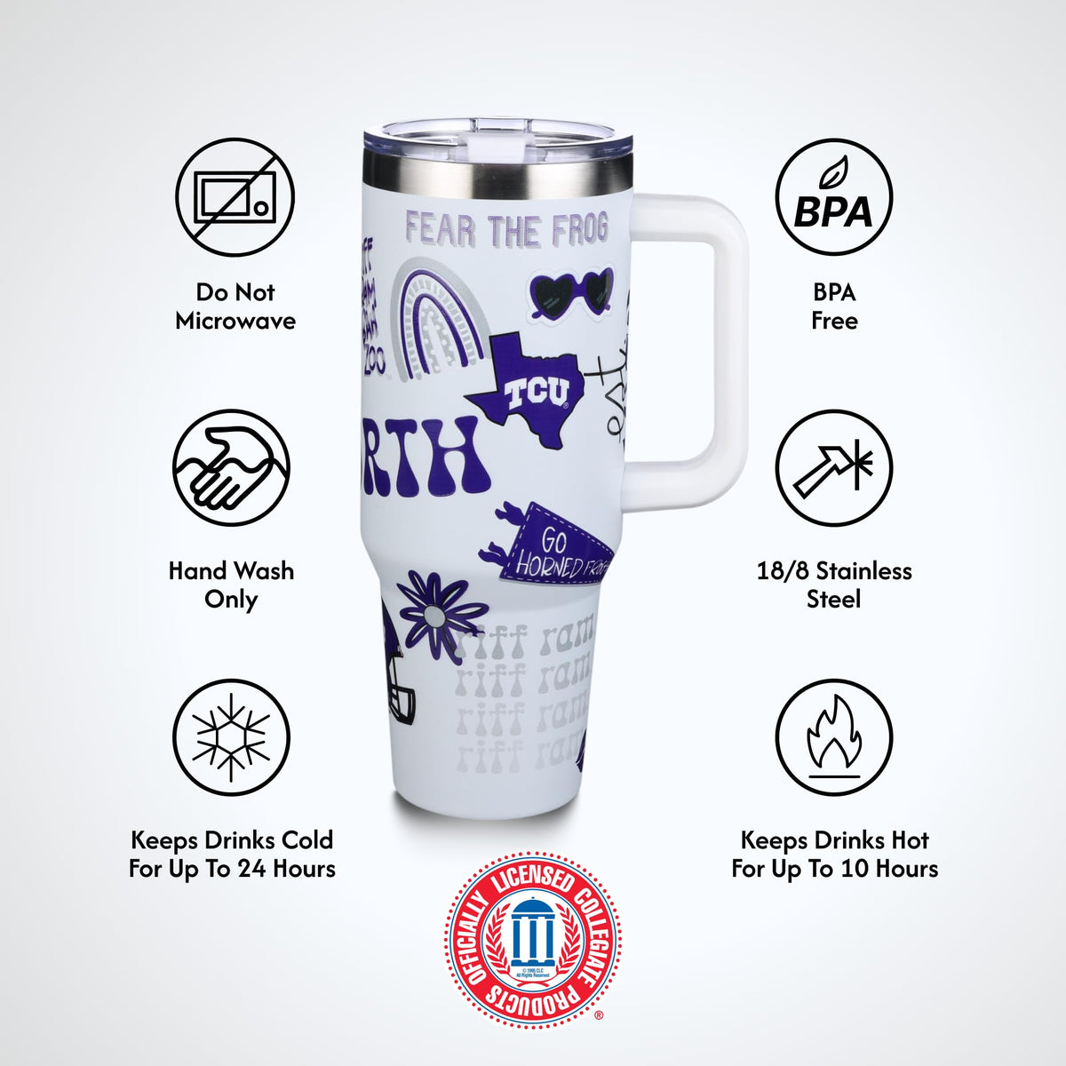 The Memory Company Officially Licensed NCAA - Texas A&M University 40oz Team Spirit Game Day Tumbler